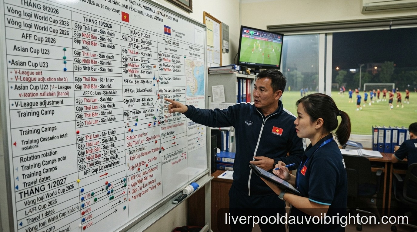 Lịch trình dày đặc của bóng đá Việt Nam cuối năm 2026: Thách thức và mục tiêu từ VFF - 2